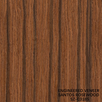 Ingegneria Santos Legno di rosa Veneer Standard Dimensione 2500 * 640mm Grado A Per Per Arredamento Interno Face Cina Fa