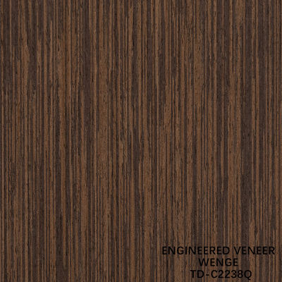 Legno ingegnerizzato, rivestimento a fette, taglio Wenge Quarter Grain buon prezzo per la decorazione dell'hotel 3200mm TD-678Q/1403Q/2238Q