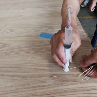 Impiallacciatura in legno ingegnerizzato a doppio colore con trama a reticolo 2850mm di spessore, personalizzata, arte in legno di alta gamma WA-X388H