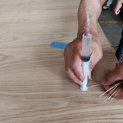 Tessitura reticolare Doppio colore Veneer in legno ingegnerizzato 2850mm Spessore personalizzato
