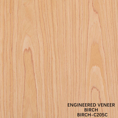 Finitura di legno di betulla ingegnerizzata 205S/205C Grado A per interni Standard di esportazione per porte e finestre