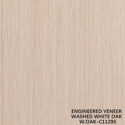Veneer di legno di quercia lavato artificiale spessore di 0,15-0,55 mm personalizzato per hotel e decorazioni domestiche
