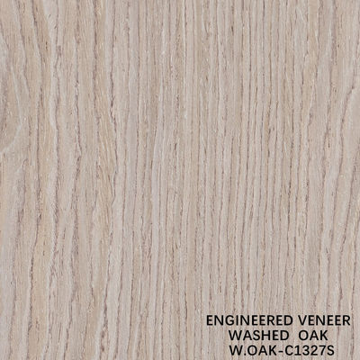 Veneer di legno di quercia lavato artificiale spessore di 0,15-0,55 mm personalizzato per hotel e decorazioni domestiche