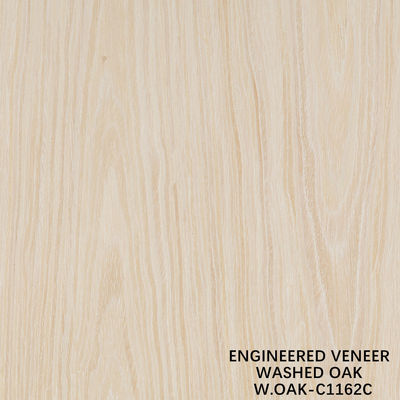 Veneer di legno di quercia lavato artificiale spessore di 0,15-0,55 mm personalizzato per hotel e decorazioni domestiche