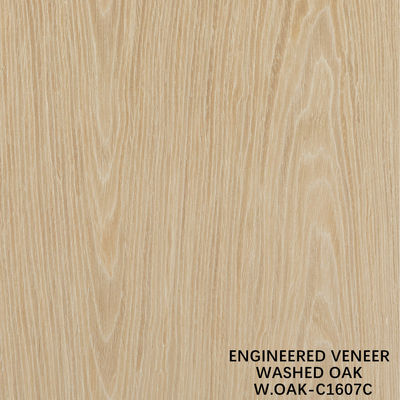 Veneer di legno di quercia lavato artificiale spessore di 0,15-0,55 mm personalizzato per hotel e decorazioni domestiche