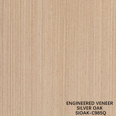 Taglio in fette ricostituito in legno di quercia d'argento Finitura di legno di quercia lunghezza 2500-3100mm Può essere personalizzato per il rivestimento delle pareti