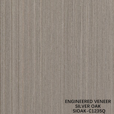Legno ingegneristico Veneer Quarter Cut Of Silver Oak Sheet Spessore 0,4 mm per per la faccia del gabinetto
