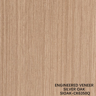 Veneer artificiale di legno Quarter Cut di pera d'argento Dimensione allungata 3200mm Per porta e faccia armadio