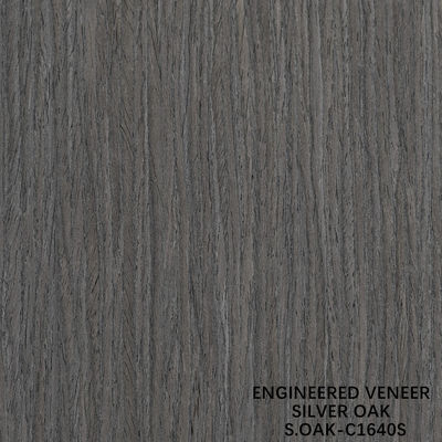 Finitura di legno ingegnerizzata di argento di quercia tagliata per porta e armadio faccia allungata dimensione 3100mm