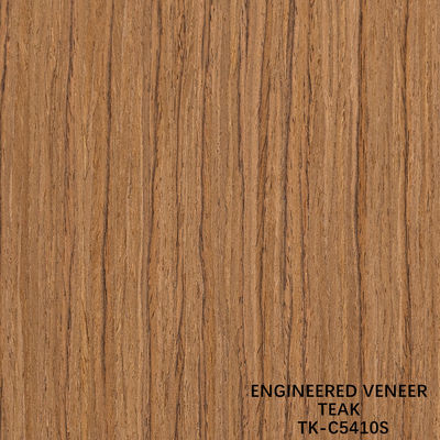 Ricognizione del legno Veneer di teak Slice Cut Tecnica con grano retto per per porta faccia allungata dimensione 2850mm