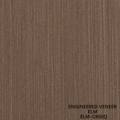 0.5mm Legno di olmo ingegneristico per pannelli di lusso 2500-3100mm Allungato Quarter Cut Colore marrone
