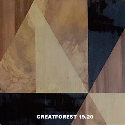 Artistic Parquet legno Veneer Collage simmetrico Modello geometrico ricco di colori Vernice in legno 0,55 mm