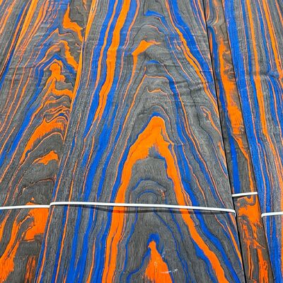 Veneer di legno naturale colorato da piante eco-compatibile, veneer di legno decorativo iridescente multicolore per pannelli di mobili, rivestimenti murali e fabbricazione di armadi
