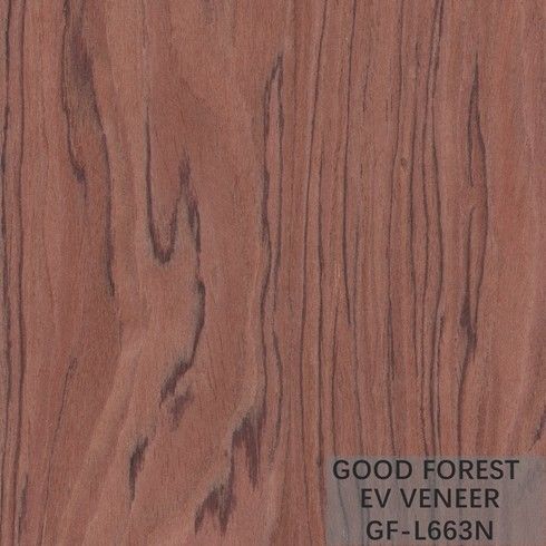 Impiallacciatura in legno ingegnerizzato Bubinga taglio a corona Impiallacciatura in legno taglio a tranciato Tecniche OH-L663N/963C/655C/666N/936N/581C/681C/0735N