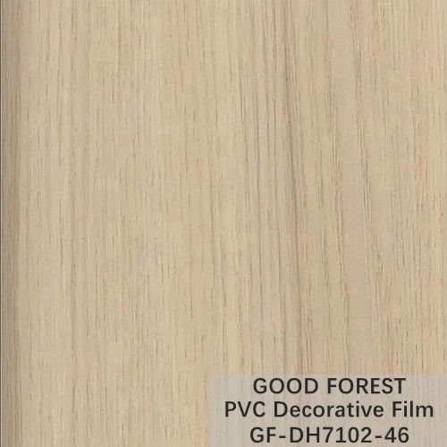 Tipo giallo-chiaro decorativo di colore della bolla del film del PVC di legno del grano dell'OEM