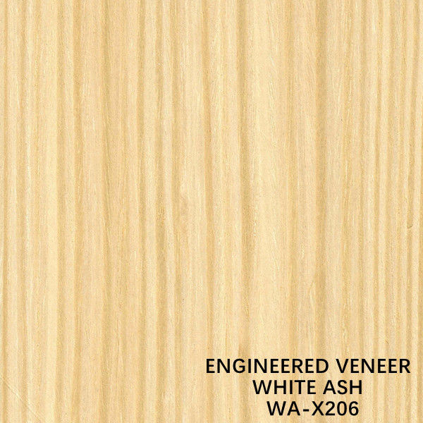 Ash Wood Veneer Sheets bianco ricomposto con - un taglio del quarto X206 per compensato operato