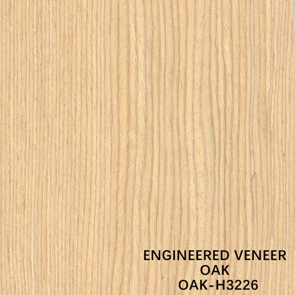 Impiallacciatura di legno artificiale di legno diritta del grano H3226 della quercia bianca della copia per il rivestimento murale Fsc