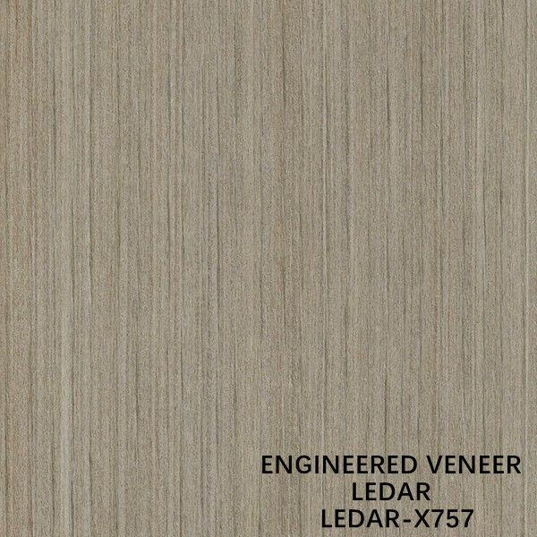 La fetta di legno costruita dell'impiallacciatura di Ledar ha tagliato il colore del grano diritto X757 Brown di tecniche per il produttore della Cina del rivestimento murale