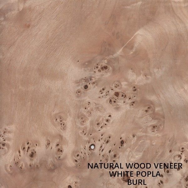 Il legno naturale del pioppo di Europa impiallaccia Mapa Burl Grain High Quality Thickness 0.5mm per lo strumento musicale