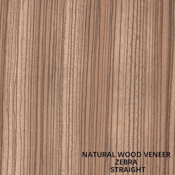 Il quarto naturale di Zebrano dell'impiallacciatura di legno della zebra dell'Africa occidentale ha tagliato l'alta qualità del grano diritto per l'automobile che la Cina interna fa