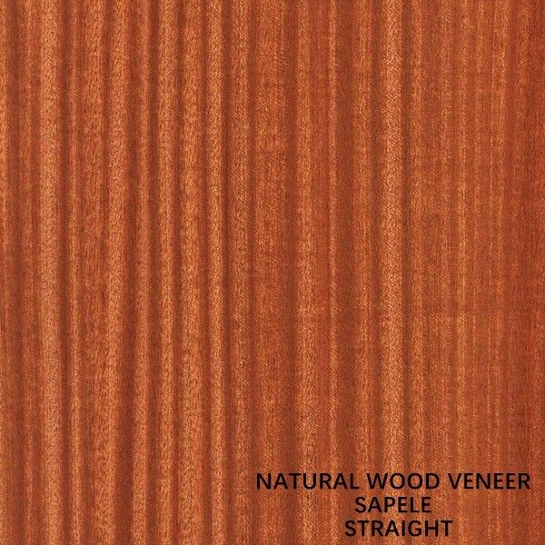 Il quarto ha tagliato l'impiallacciatura naturale diritta di legno dell'Africa Sapele per i fronti e la pavimentazione del parquet