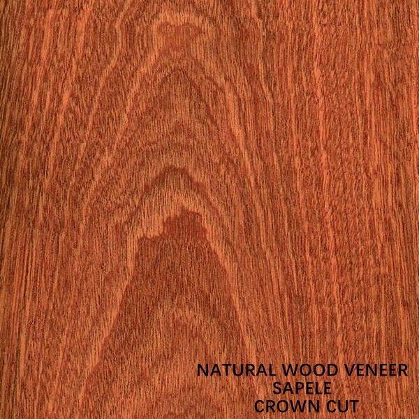 L'impiallacciatura naturale Sapele di legno dell'Africa delle porte e dell'incorniciatura ha tagliato pianamente il grado del AAA del grano della corona