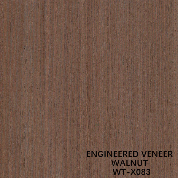 Impiallacciatura in legno di noce ricostituito a venatura dritta, lunghezza personalizzata 2030mm per facciata di mobili WT-X083