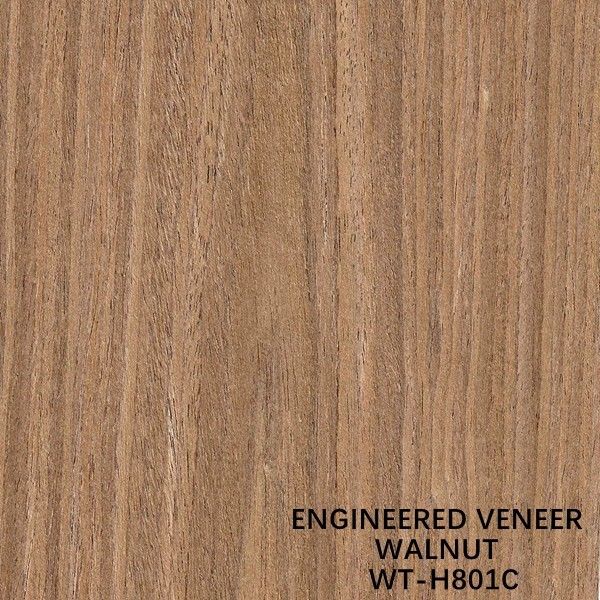 Grano ricostituito della corona del taglio piano dell'impiallacciatura di legno della noce per le porte e lo spessore di Windows 0.15-0.55mm