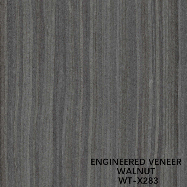 Impiallacciatura in legno di noce artificiale colore grigio venatura dritta lunghezza 2500-3050mm WT-X283