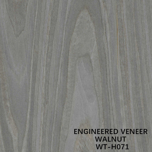 Legno di noce ricostituito Veneer Granello di corona grigia Per porte interne 0,15-0,6 mm Spessore S.WT-H071