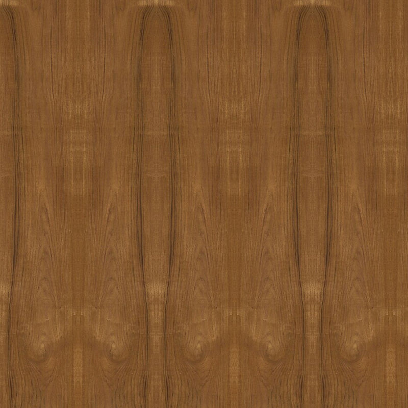 Lunghezza del pannello basso 2440 2745mm della mobilia del pannello truciolare del Mdf del bordo del compensato operato dell'impiallacciatura di legno della corona del teck naturale