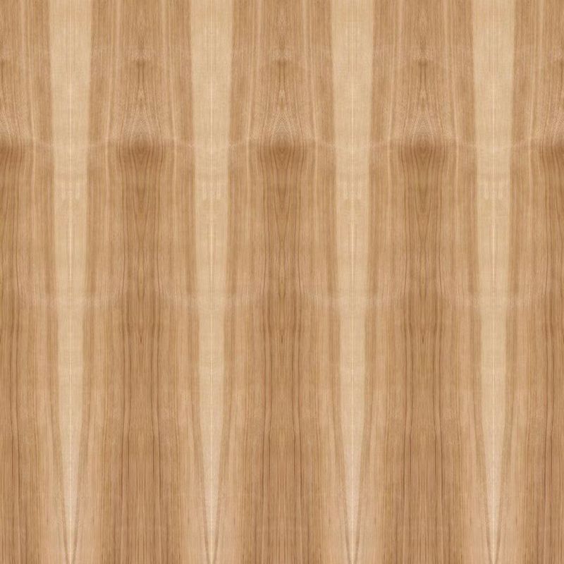 Il legno naturale affrontato del hickory impiallaccia il grano diritto bicolore speciale 2440/2745mm