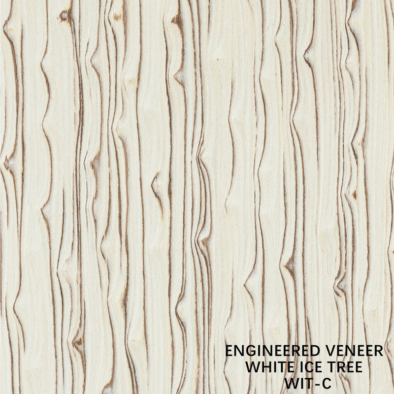 Simulazione Legno Bianco Legno di ghiaccio Veneer 3100mm Tavola decorativa interna