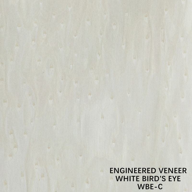 Tessitura irregolare Legno Veneer Borla e radice Bianco occhio d'uccello 2500-3100 mm Indoor