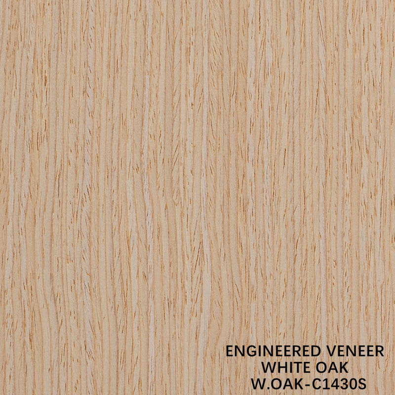 Legno di grano retto Veneer White Oak 1430S per porta 0,15-0,6 mm