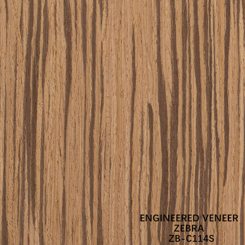 Pannello decorativo per interni in legno ricostituito Zebrato Naturale 2500mm ZB-114S / 115S