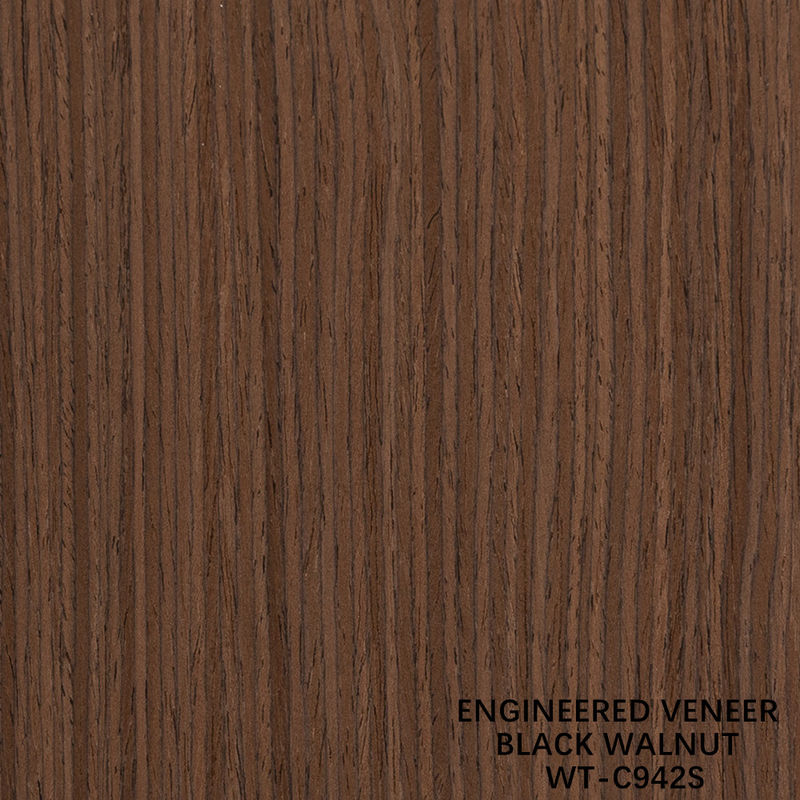Legno di noce ingegneristico, rivestimento a quattro tagli, grano verticale 942s/943s per porte interne