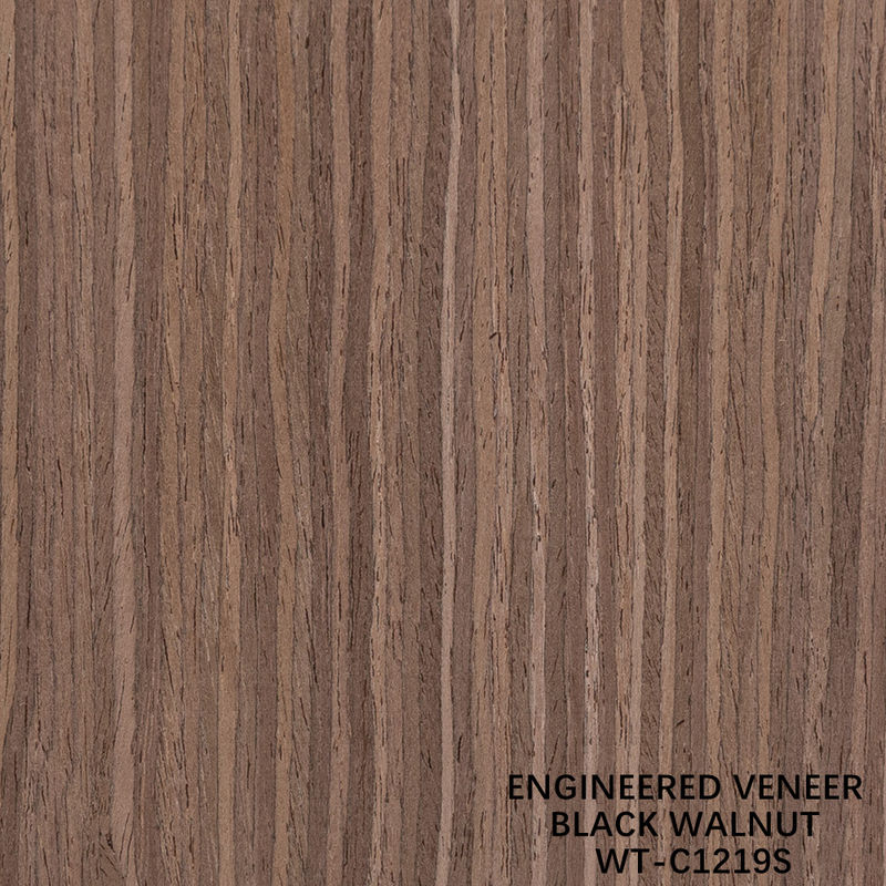 3100mm Dimensione allungata Legno di noce Veneer Quarter Cut Grano retto Per la pelle della porta