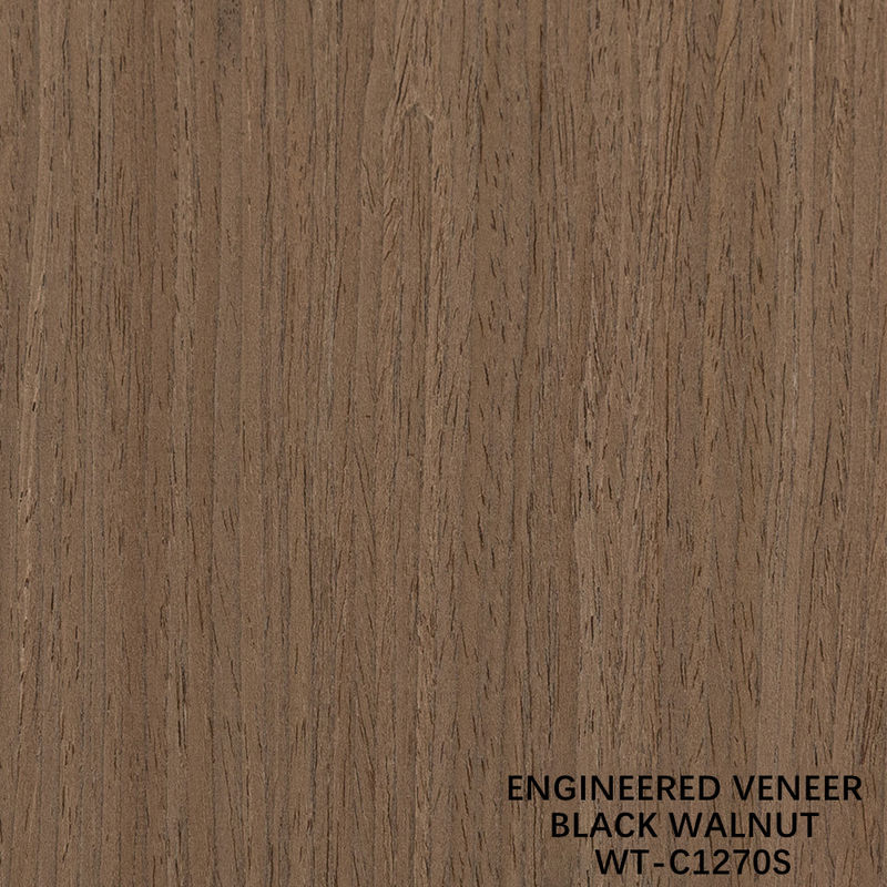 Veneer di legno di noce americano ricostituito 0.15-0.60mm Servizio personalizzato Quarter Cut Fine Line For Decoration