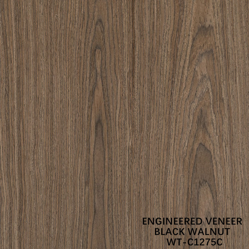 Legno naturale artificiale finitura crown cut noce standard dimensione 2500 * 640 per interni di cartone decorativo