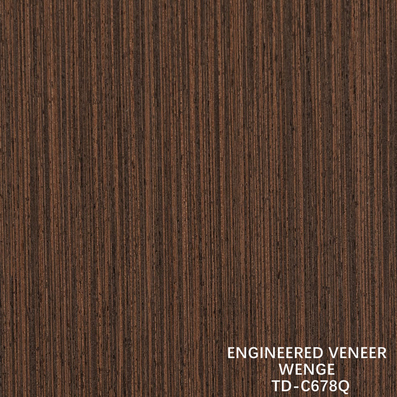 Legno ingegneristico, rivestimento a fette, taglio Wenge Quarter Grain, buon prezzo per decorazioni alberghiere 3200mm