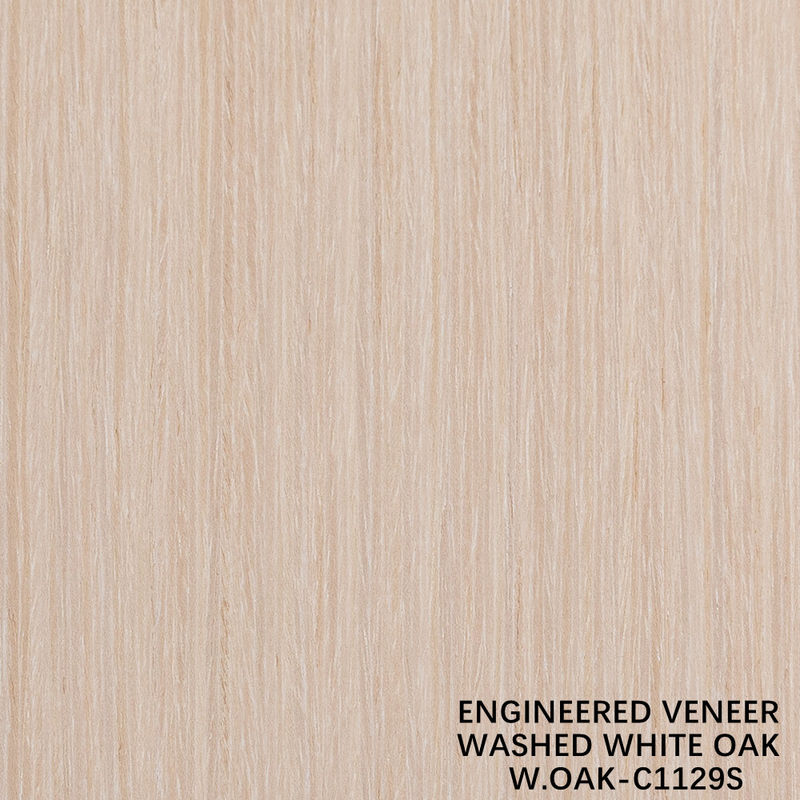 Veneer di legno di quercia lavato artificiale spessore di 0,15-0,55 mm personalizzato per hotel e decorazioni domestiche