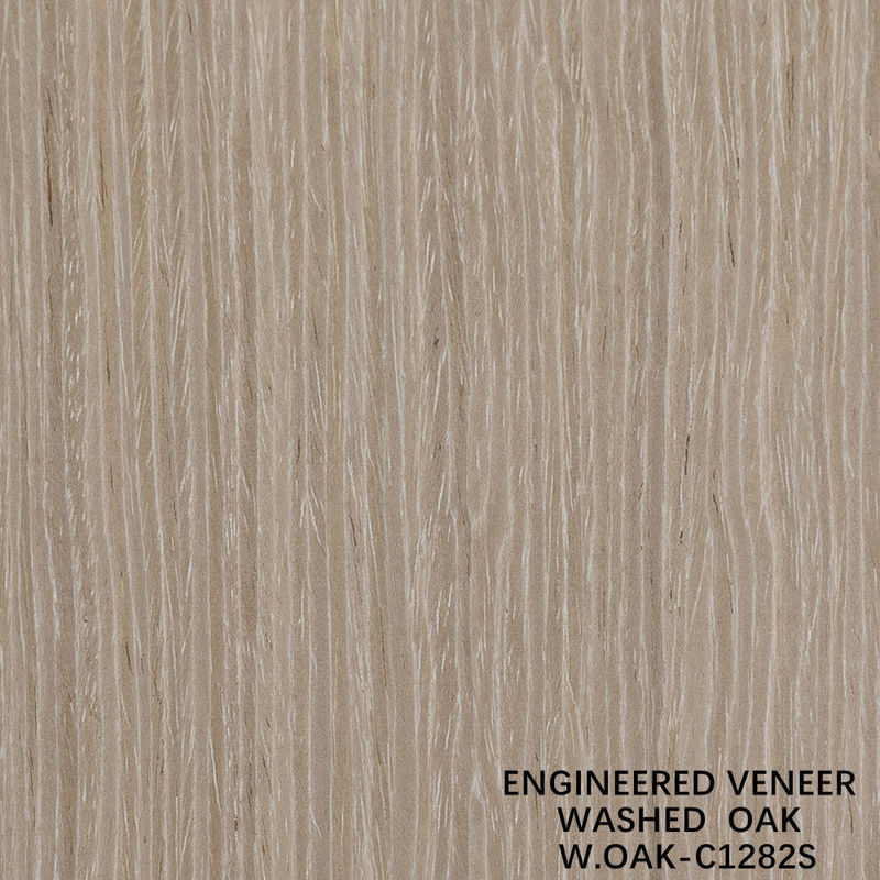 Legno ingegneristico rivestimento speciale foglio di quercia lavato grano retto 2500-3200mm schiena di pelo per la pelle della porta