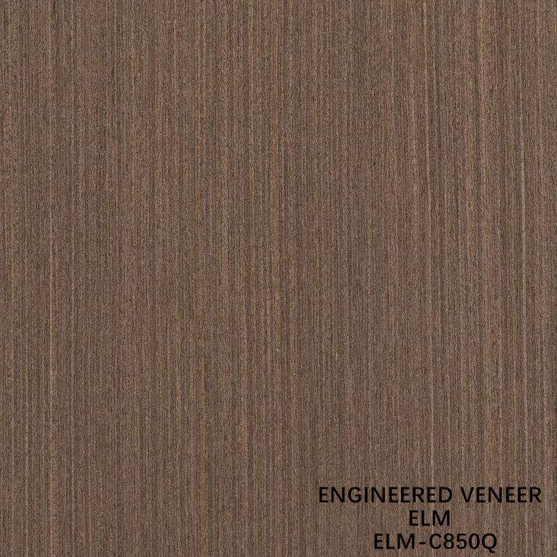 0.5mm Legno di olmo ingegneristico per pannelli di lusso 2500-3100mm Allungato Quarter Cut Colore marrone