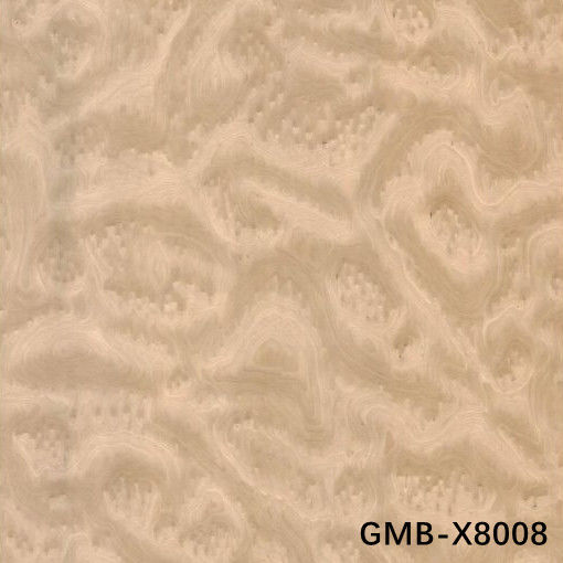 Legno artigianale Veneer d'oro Acero Burl 640-1280mm G.MB-X8008 Fleeced Back For Car Interior
