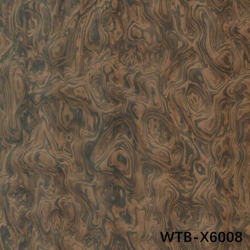 Veneer di legno modificato di noce europea 0.35-0.52mm WTB-X6008 Fleeced Back For Shipping And Yacht