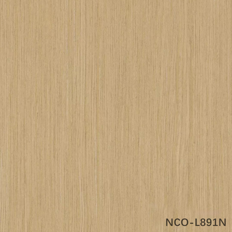 Nuovo design di foglio impiallacciato in legno di rovere cinese ingegnerizzato NCO-L891N/L268N 0,3 mm con retro in tessuto per facciate di mobili
