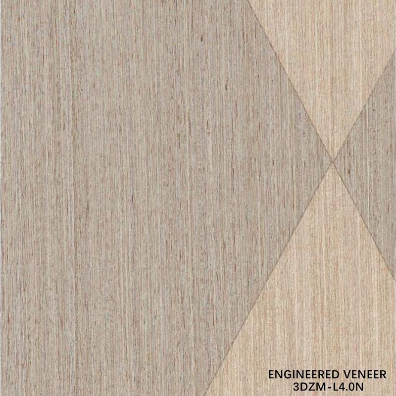 Impiallacciatura ingegnerizzata decorativa 3D per hotel/decorazione residenziale, dimensioni e texture personalizzate 3DZM-L4.0N