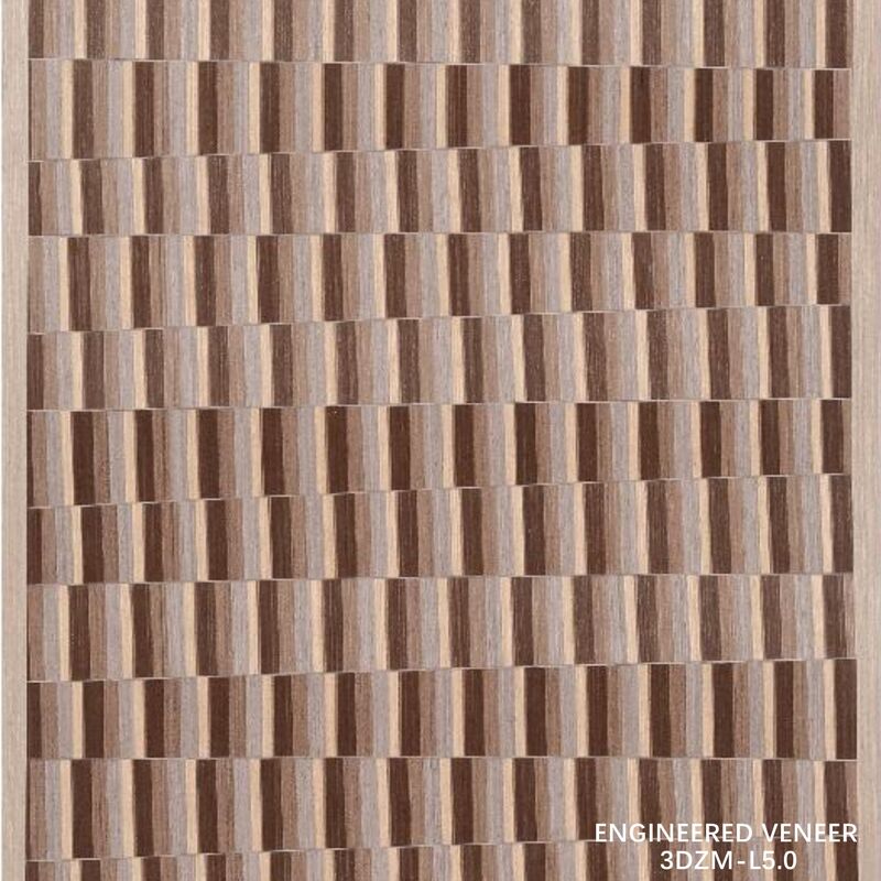 Impiallacciatura in legno 3D Recon 3DZM-L5.0 per facciate di mobili e pareti interne, spessore 0,5 mm. Dimensioni e texture personalizzabili
