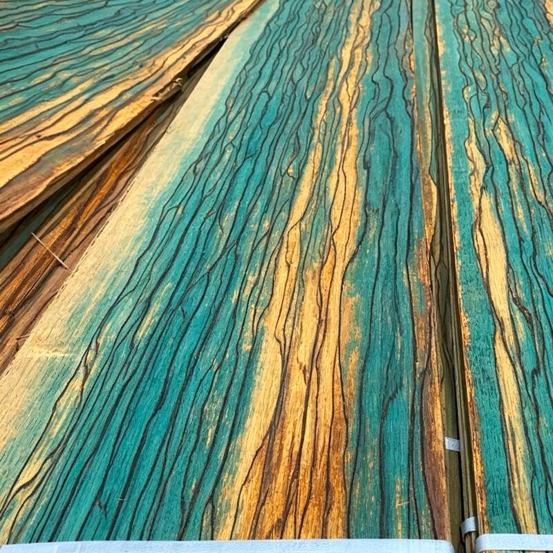 Impiallacciatura in legno naturale tinta con piante ecologiche, impiallacciatura in legno iridescente vibrante e colorata, impiallacciatura decorativa sostenibile per progetti di arredamento d'interni 0,5 mm